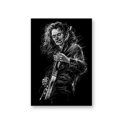 Guitarist Sketch Canvas | ART-039