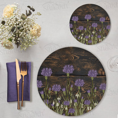 Lavender Grove Coordinated Set | TWC 117 (8 Mats, 4 Trivets)