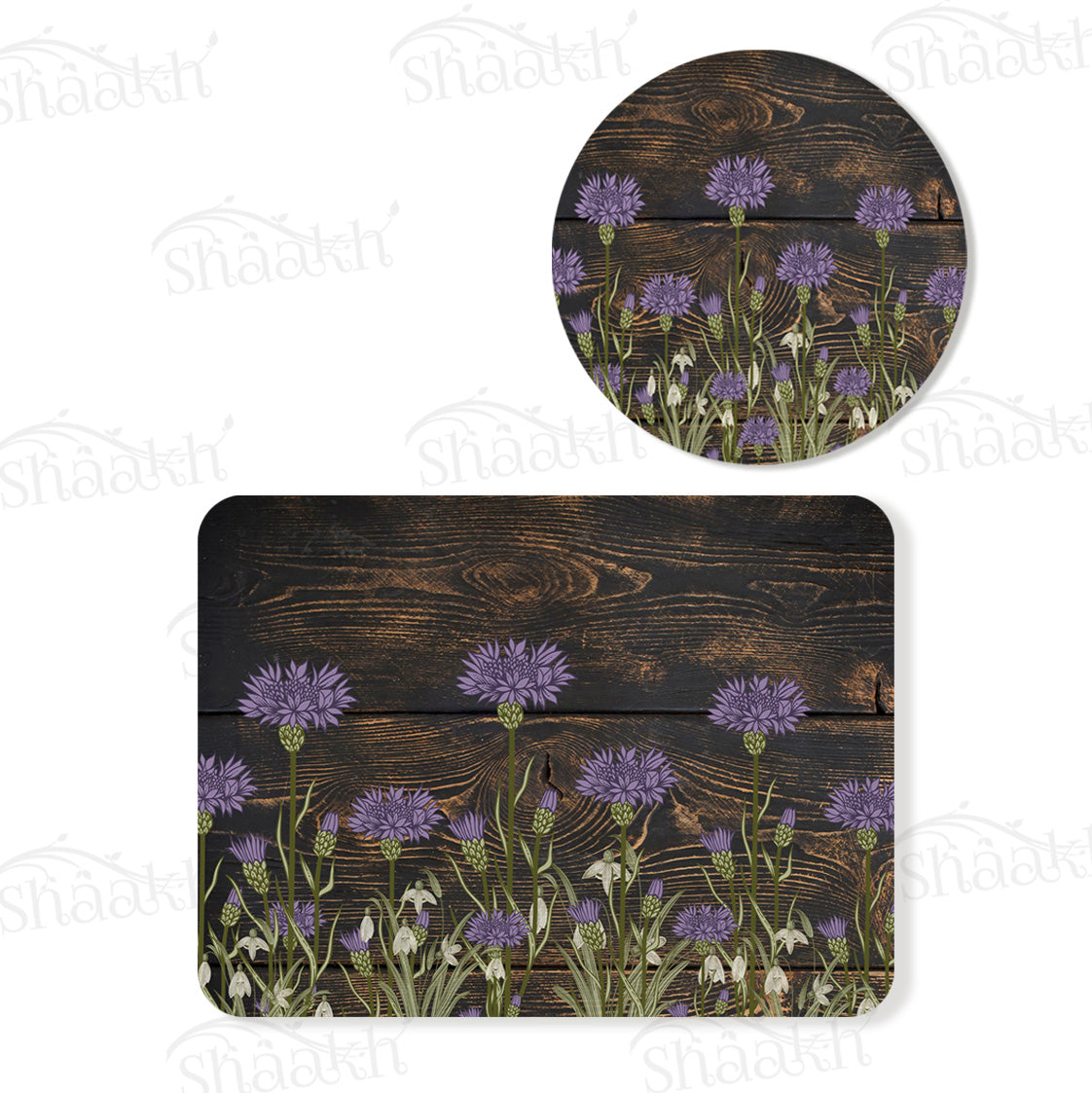 Lavender Grove Coordinated Set | TWC 117 (8 Mats, 4 Trivets)