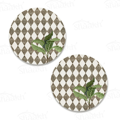 A Lone Palm on Vintage Background Coasters | CT 1139