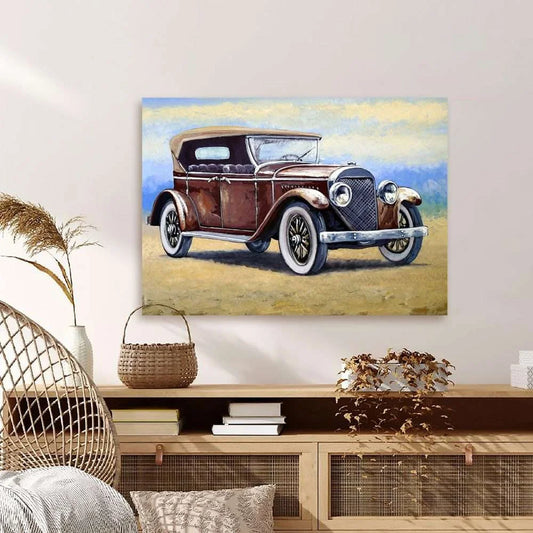 Rustic Retro Car Canvas | ART 074