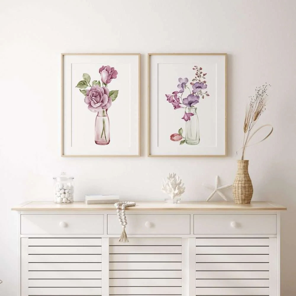 Watercolor Flowers -Lilc