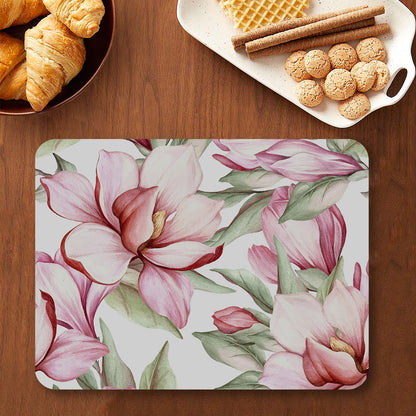 Blooming magnolia Table Mat — table mat set by Shaakh, handcrafted in India