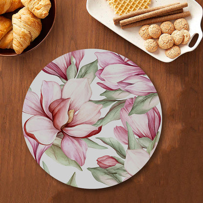 Blooming magnolia Table Mat — table mat set by Shaakh, handcrafted in India