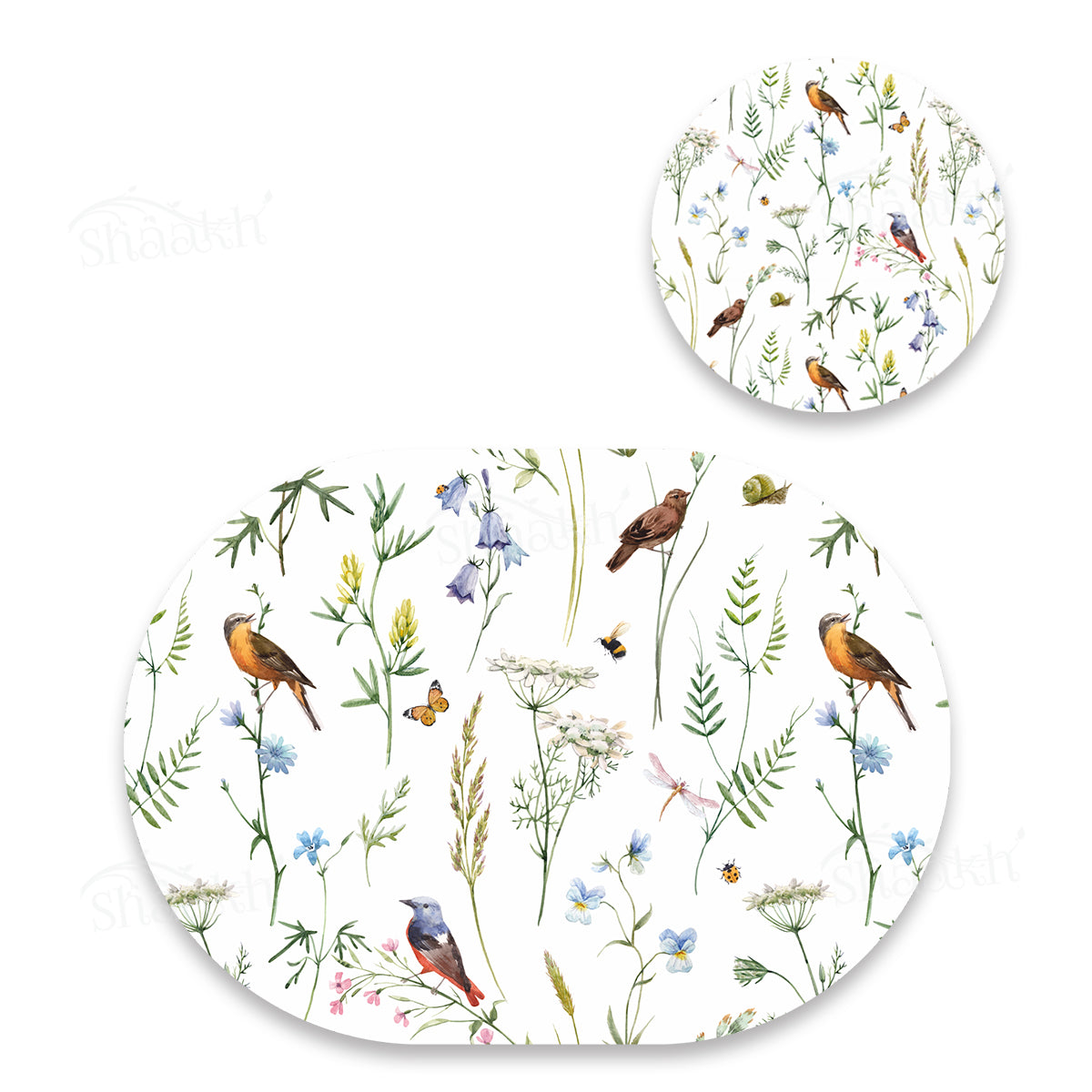 Chirping Around Coordinated Set | TWC 096 (8 Mats, 4 Trivets)