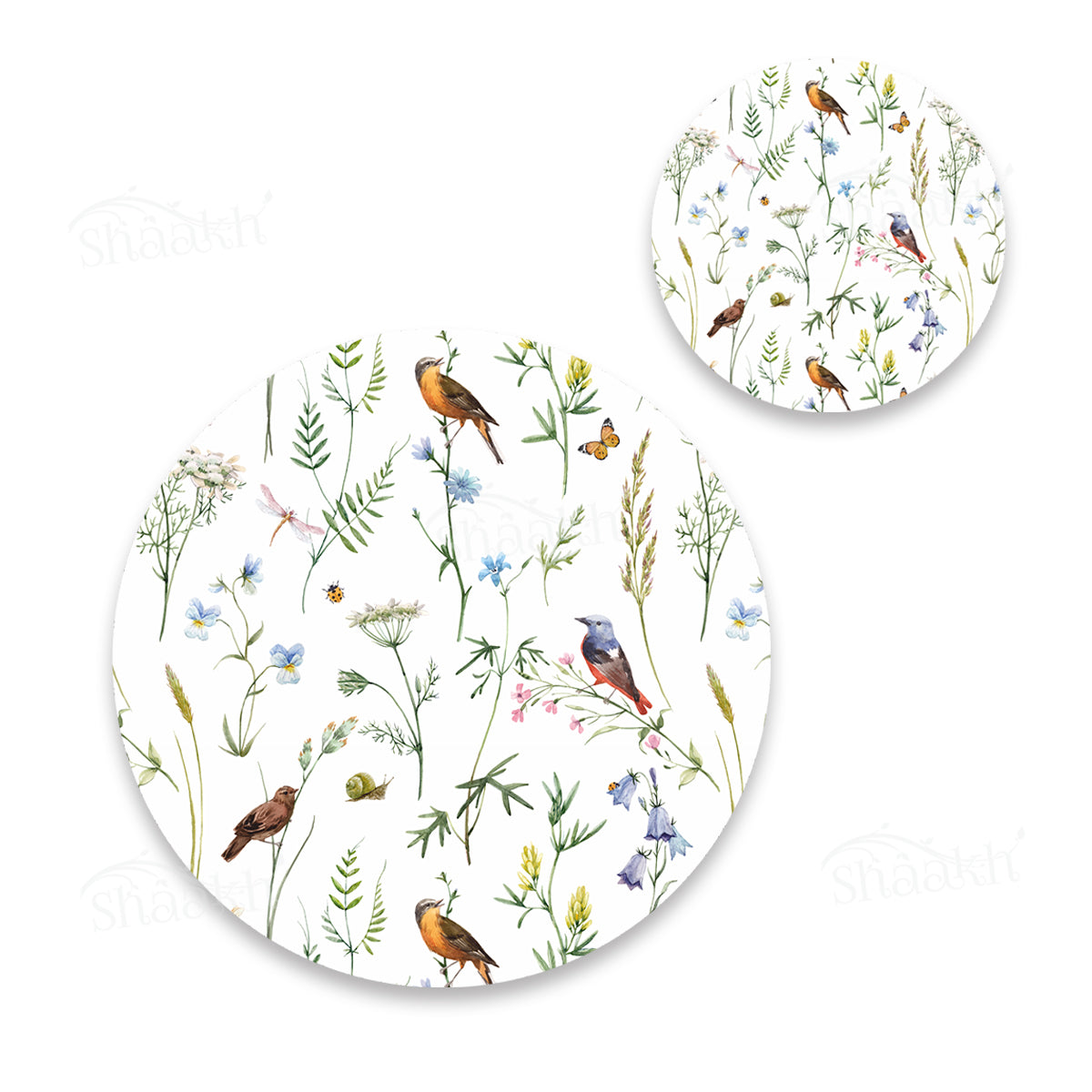 Chirping Around Coordinated Set | TWC 096 (8 Mats, 4 Trivets)