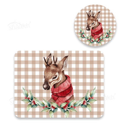 Christmas Cheer Coordinated Set | TWC 097 (8 Mats, 4 Trivets)