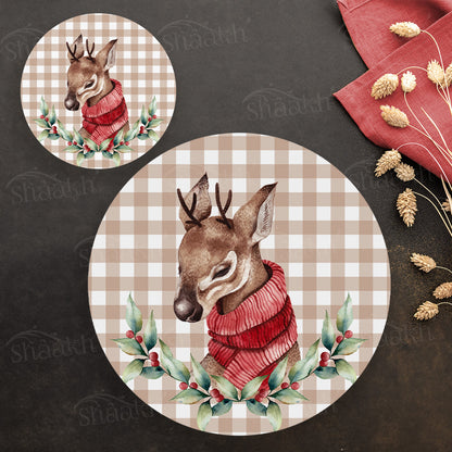 Christmas Cheer Coordinated Set | TWC 097 (8 Mats, 4 Trivets)