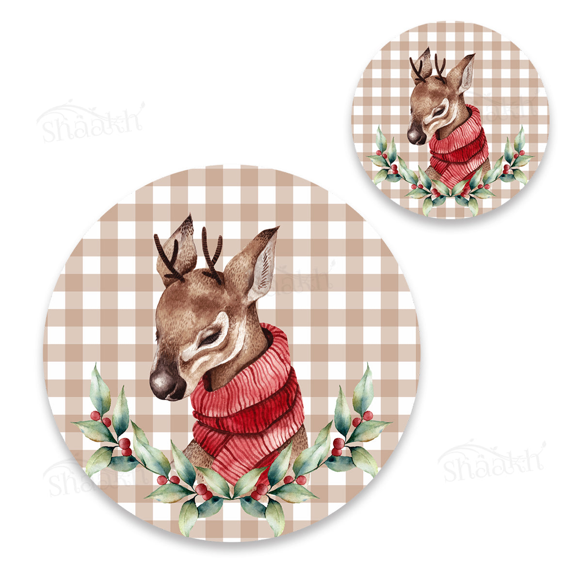 Christmas Cheer Coordinated Set | TWC 097 (8 Mats, 4 Trivets)