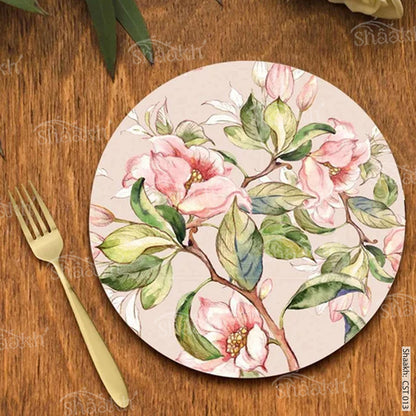 Branches laden with Spring Flowers Trivets | CST 013 (set of 2)