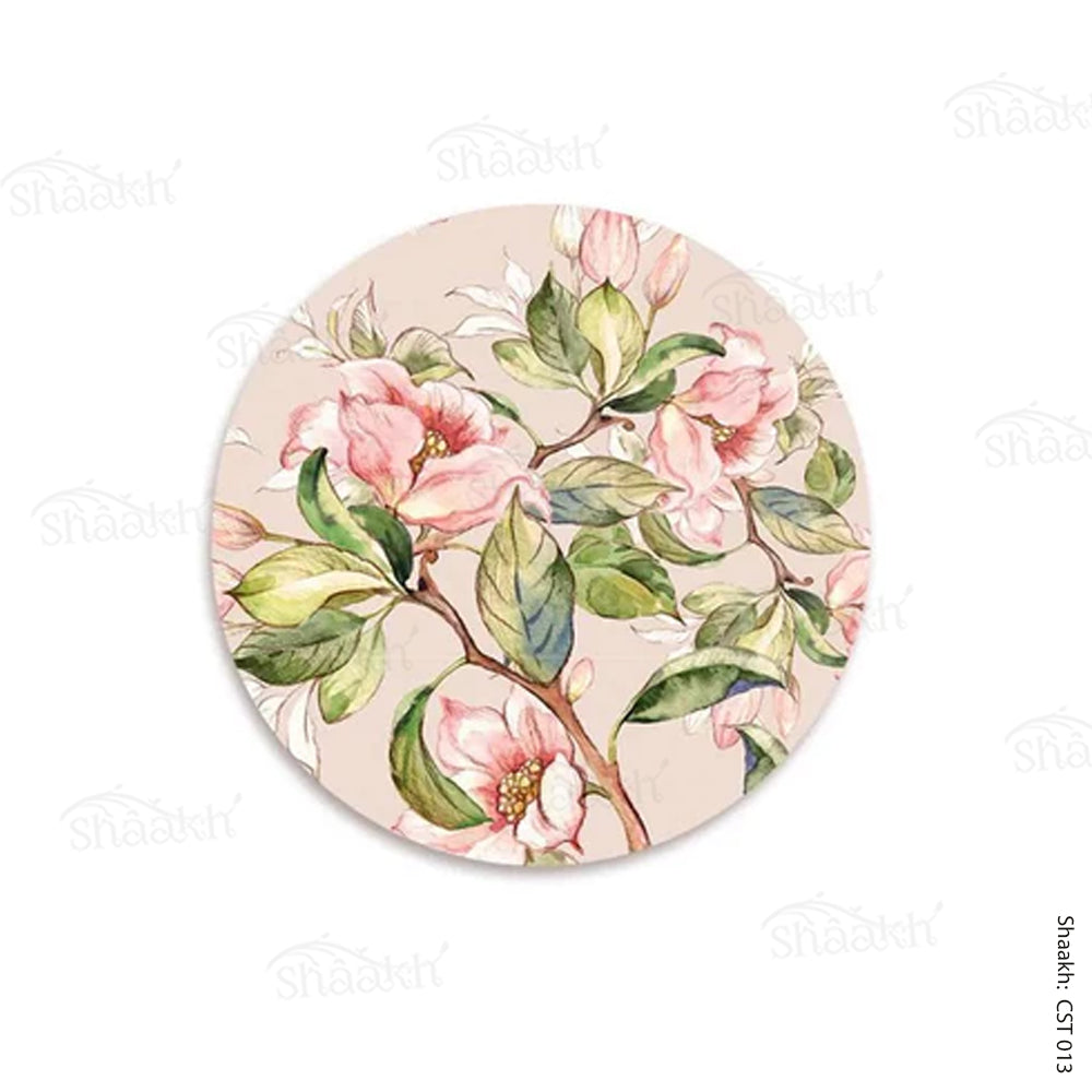 Branches laden with Spring Flowers Trivets | CST 013 (set of 2)