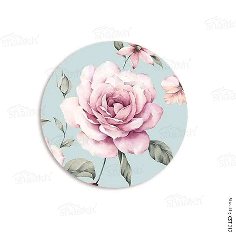 Pale pink roses Trivets | CST 019 (set of 2)