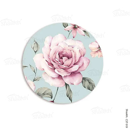 Pale pink roses Trivets | CST 019 (set of 2)