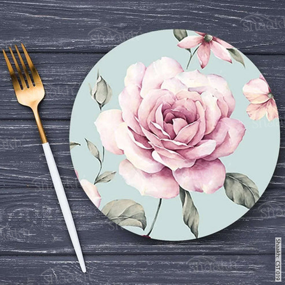 Pale pink roses Trivets | CST 019 (set of 2)