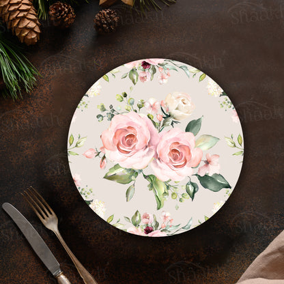 Watercolor Roses Bunch Trivets | CST 044 (Set of 2)