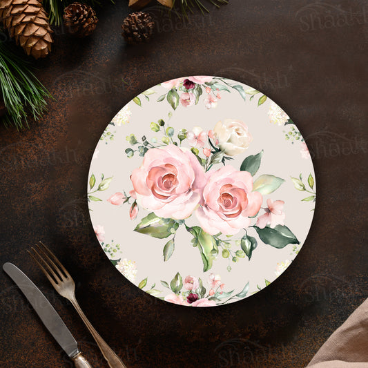 Watercolor Roses Bunch Trivets | CST 044 (Set of 2)