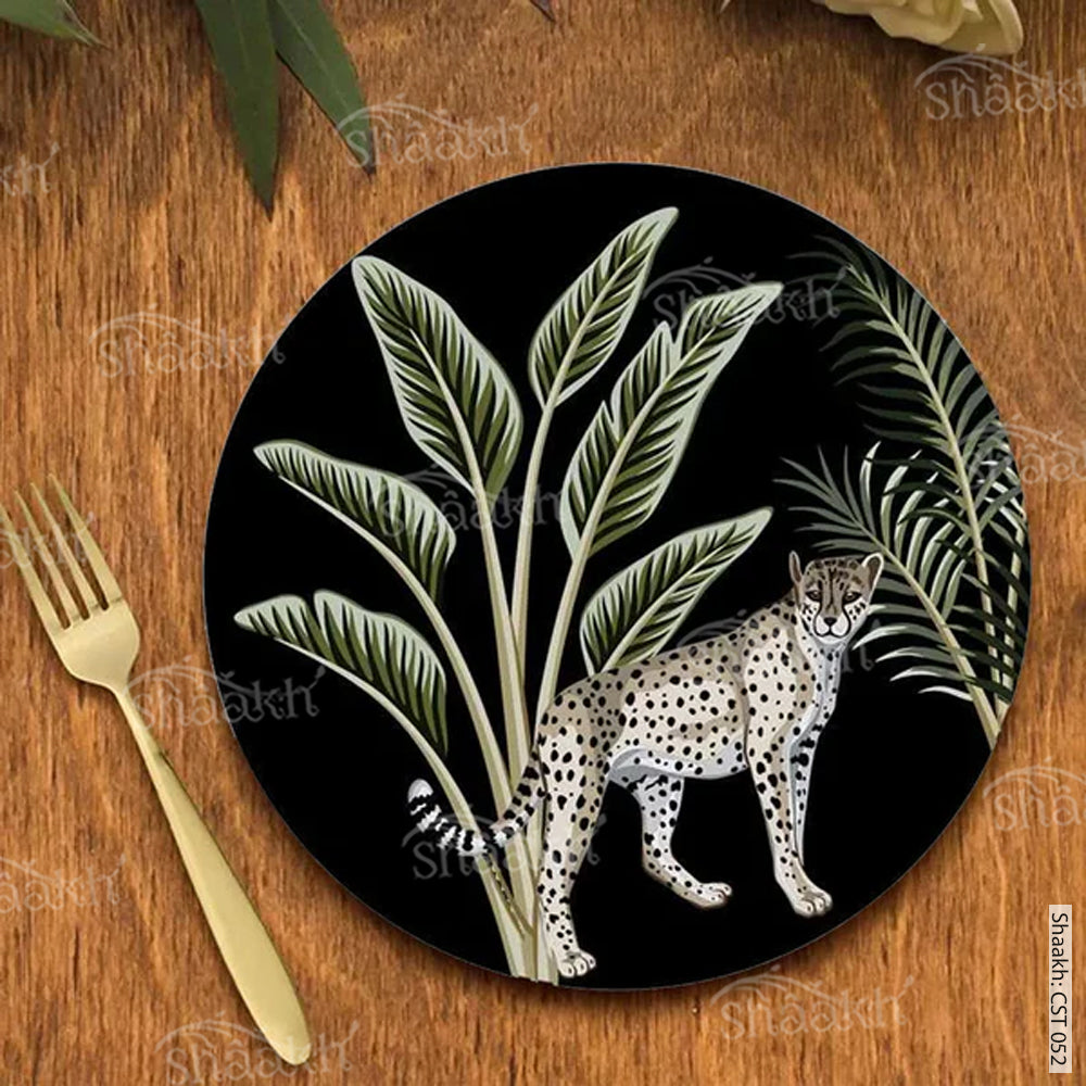 The Royal Leopard in Jungle Trivets | CST 052 (set of 2)