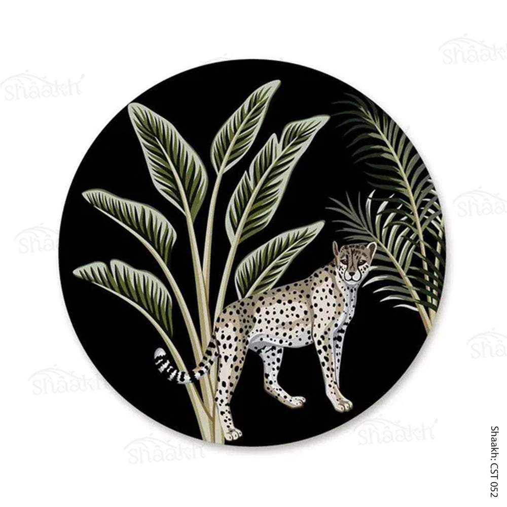 The Royal Leopard in Jungle Trivets | CST 052 (set of 2)