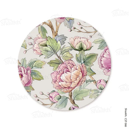 Oriental Peonies Tropical Jungle Trivets | CST 066 (set of 2)