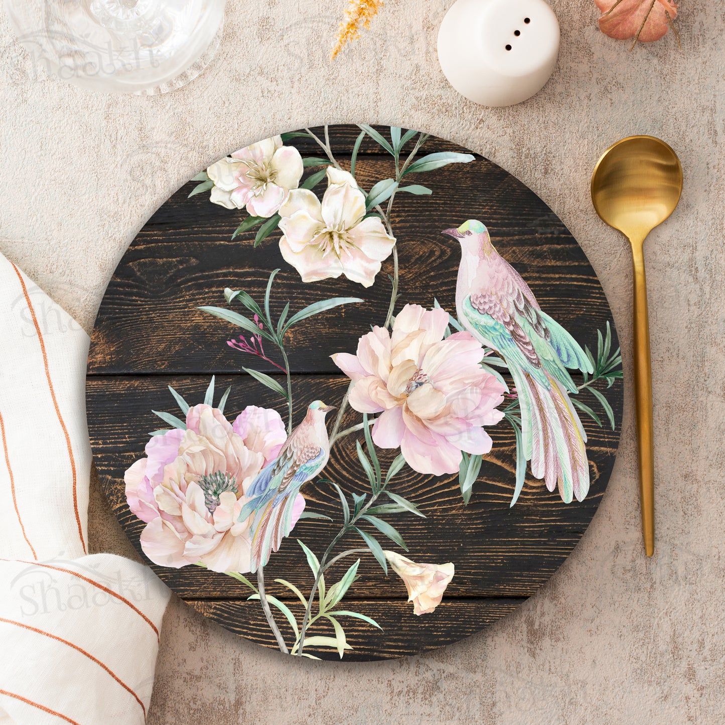 Exotic Birds and Flowers Trivets | CST 081 (Set of 2)