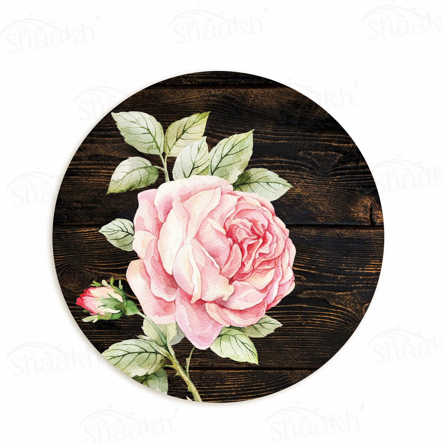Vintage Roses on Weathered Wood Trivets | CST 100 (Set of 2)