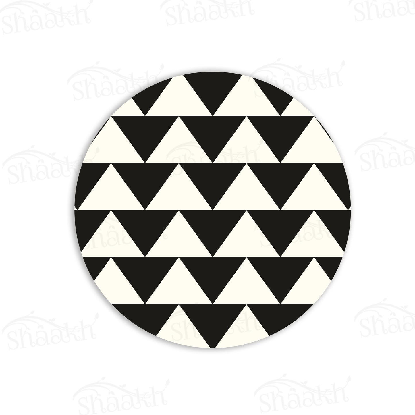 Black and White Triangle Trivets | CST 003 (Set of 2)