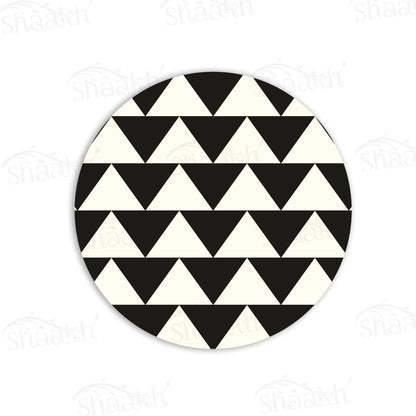 Black and White Triangle Trivets | CST 003 (Set of 2)