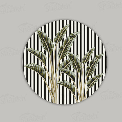 Tropical Leaf Stripes Trivets | CST 008 (Set of 2)