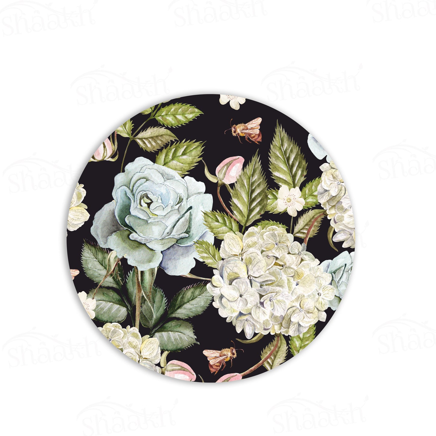 Hydrangeas and Roses Trivets | CST 010 (Set of 2)