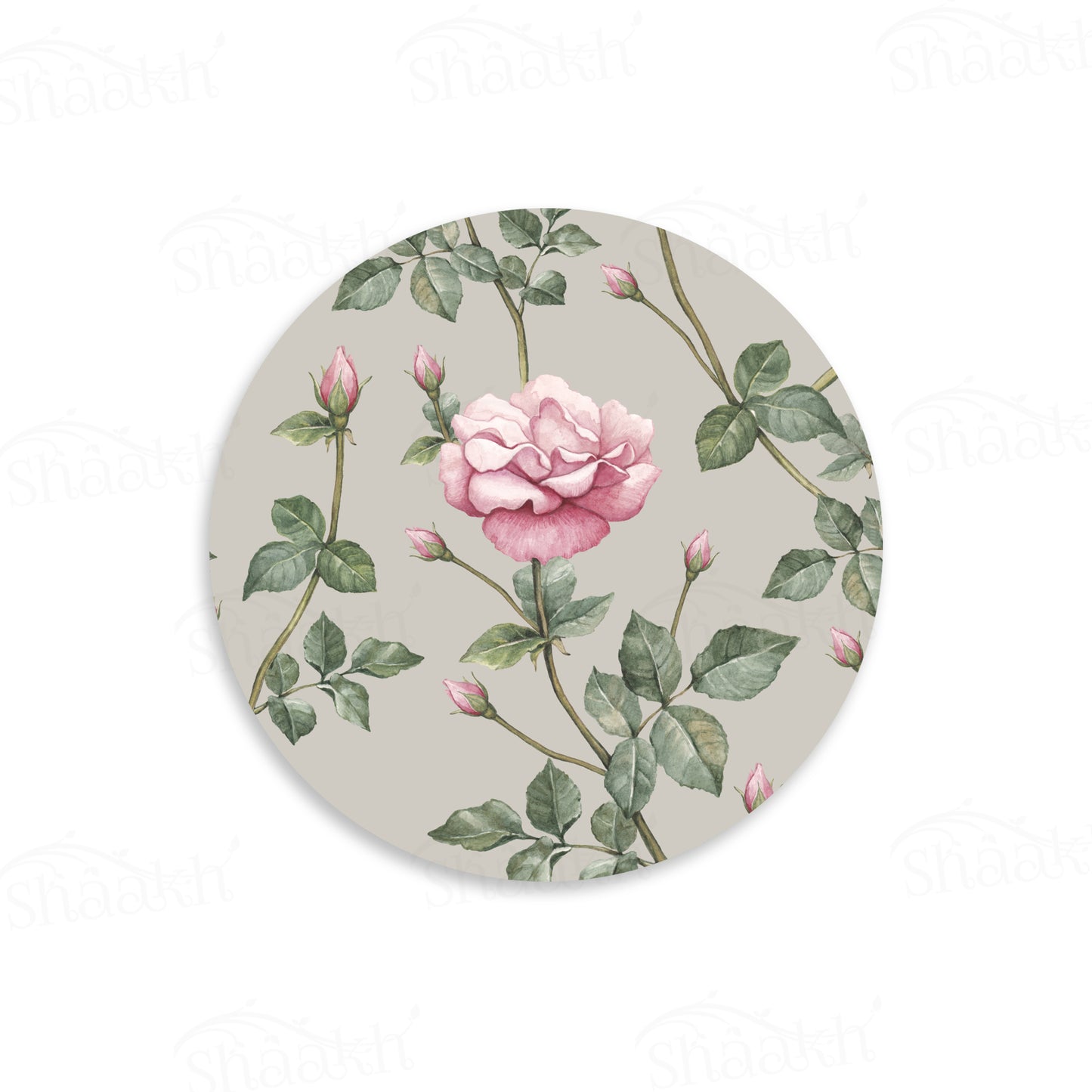Pink Roses Trivets | CST 038 (Set of 2)