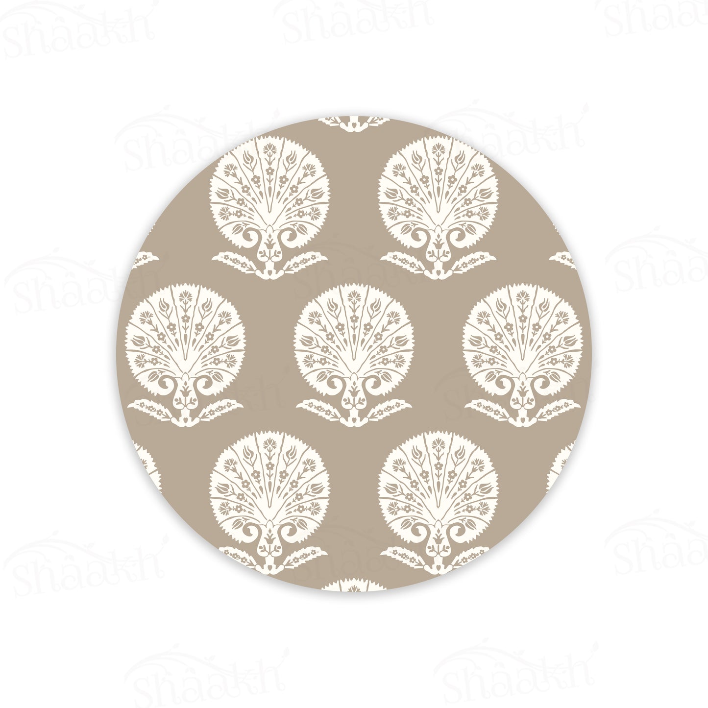 Ottoman Flower (Striped) Trivets | CST 045 (Set of 2)