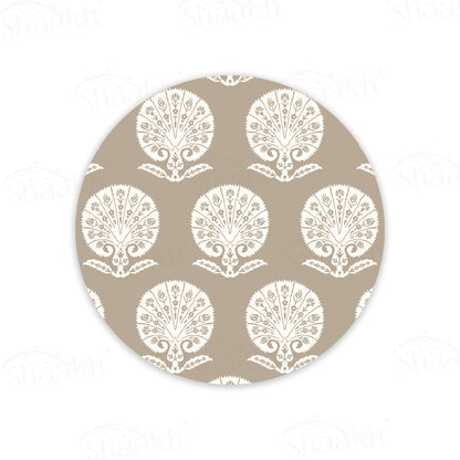 Ottoman Flower (Striped) Trivets | CST 045 (Set of 2)