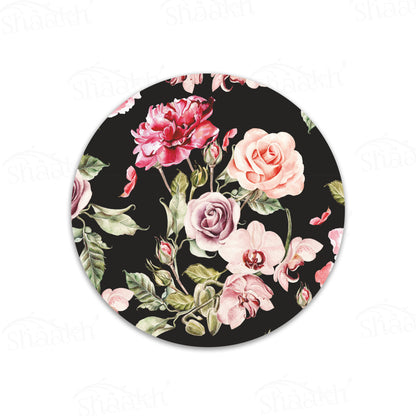 Orchid, Roses and Peony Flowers Trivets | CST 046 (Set of 2)