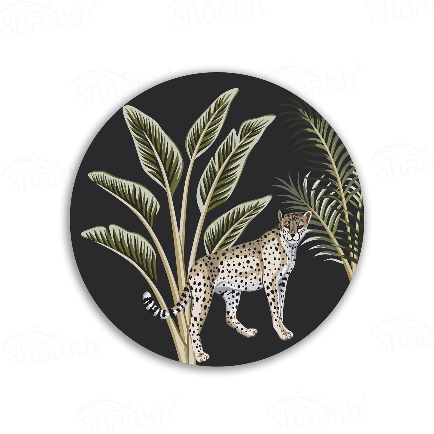 The Royal Leopard in Jungle Trivets | CST 052 (Set of 2)