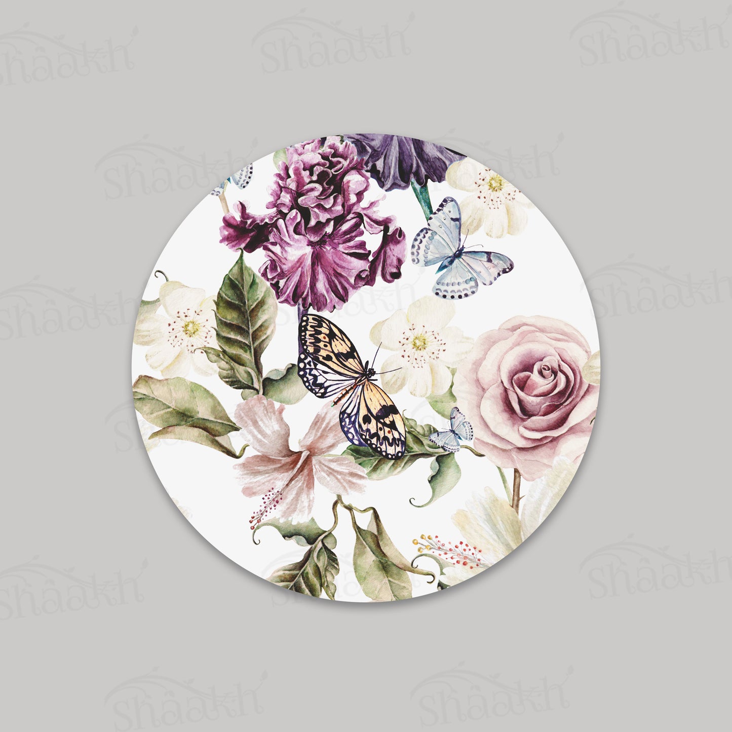 Iris and Hibiscus Flowers Trivets | CST 058 (Set of 2)