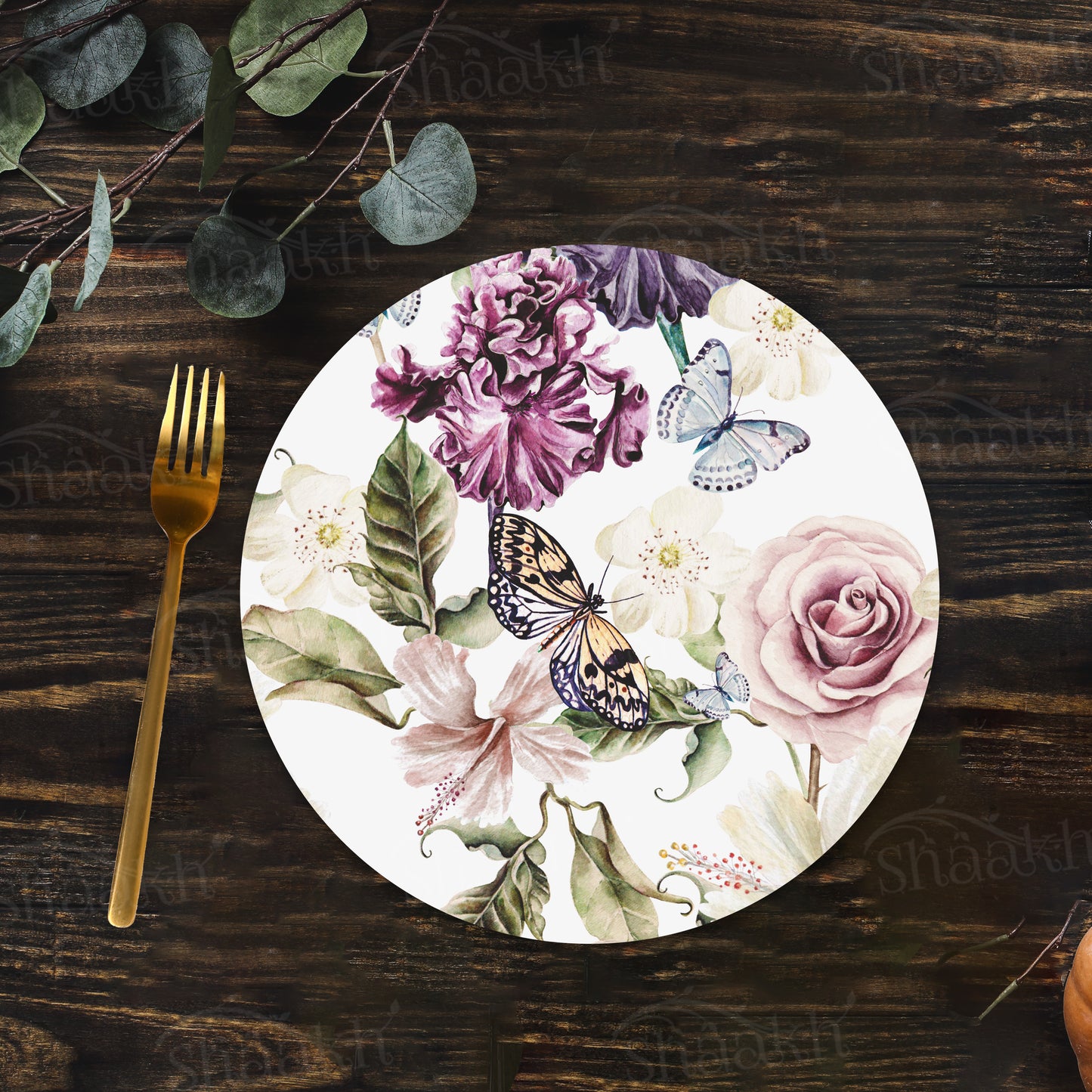 Iris and Hibiscus Flowers Trivets | CST 058 (Set of 2)