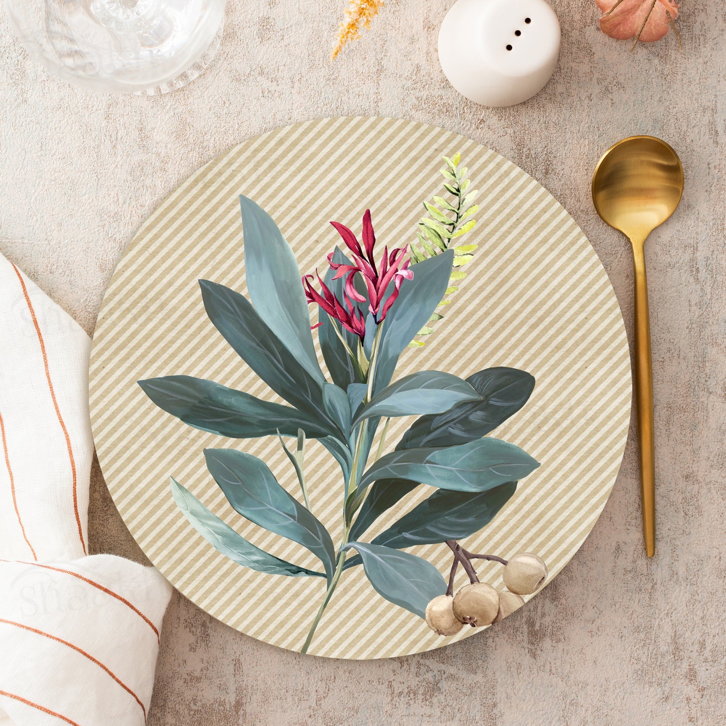 Sage Leaves Trivets | CST 068 (Set of 2)