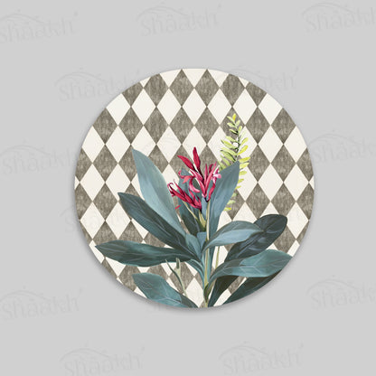 Sage Leaves (Ash Grey) Trivets | CST 069 (Set of 2)