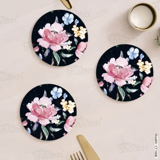 “Playful Floral” Coasters CT 1008