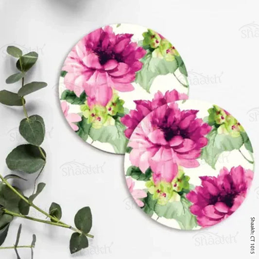 “Fuchsia Flowers” Coasters CT 1015