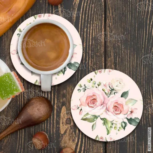 “Watercolor Flower Branches” Coasters CT 1047