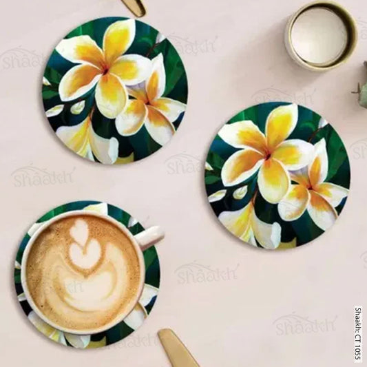 “White Plumeria” Coasters CT 1055