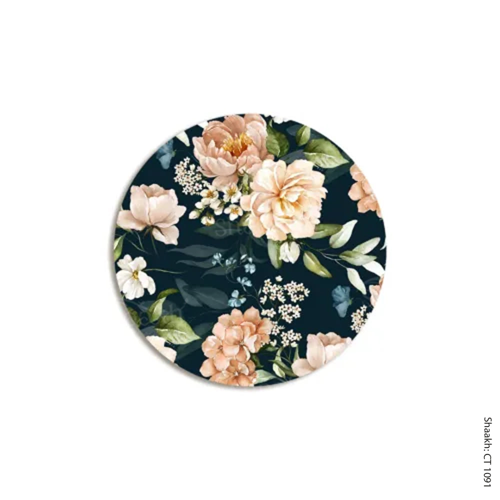 “Midnight Blossoms” Coasters | CT 1091