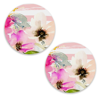 Deconstructed Pastel Color Flowers Coasters | CT 1144