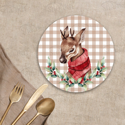 Christmas Deer Trivets | CST 053 (Set of 2)
