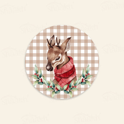 Christmas Deer Trivets | CST 053 (Set of 2)