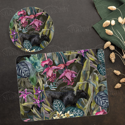 Dramatic Foliage Coordinated Set | TWC 098 (8 Mats, 4 Trivets)