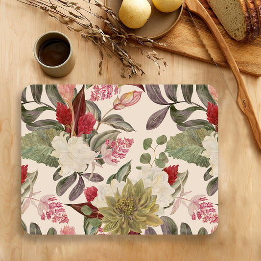 Exotic Blooms Table Mat — table mat set by Shaakh, handcrafted in India