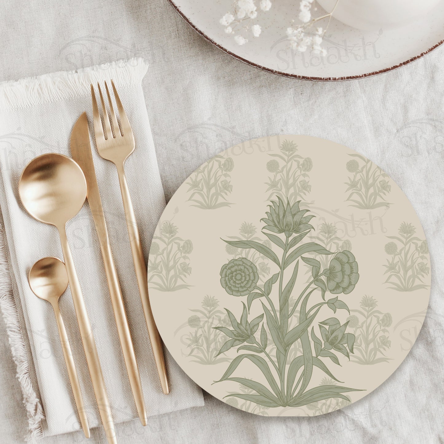 “Firdaus Sage” Trivets | CST 082 (Set of 2)