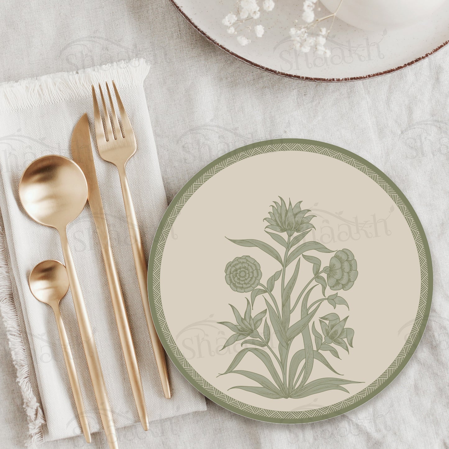 “Firdaus Sage" Trivets | CST 083 (Set of 2)